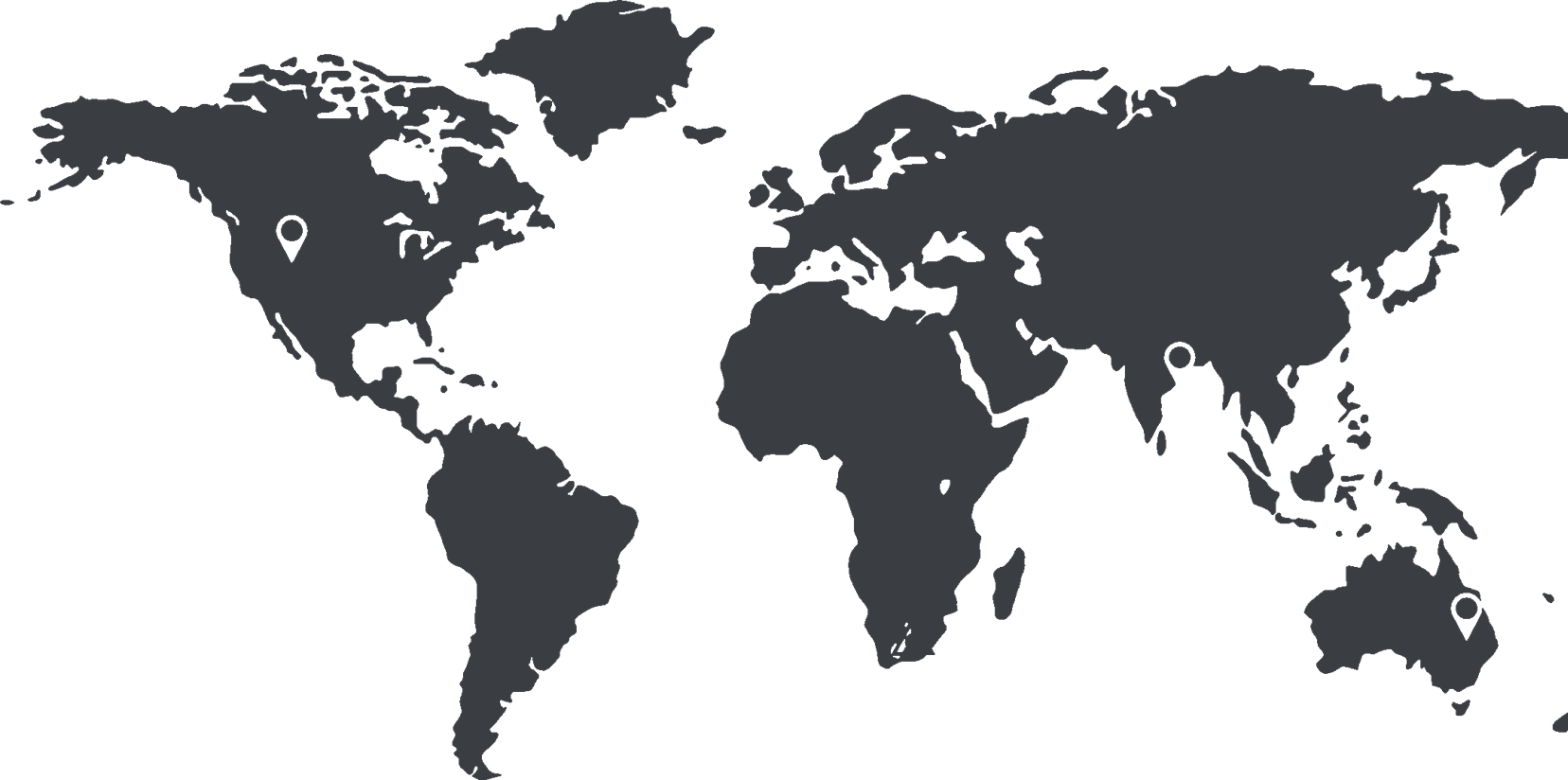 World map showing Cor-Tech’s location in Germiston, projects in Southern Africa and Saudi Arabia, and export markets in the USA, UK, India, China and Australia